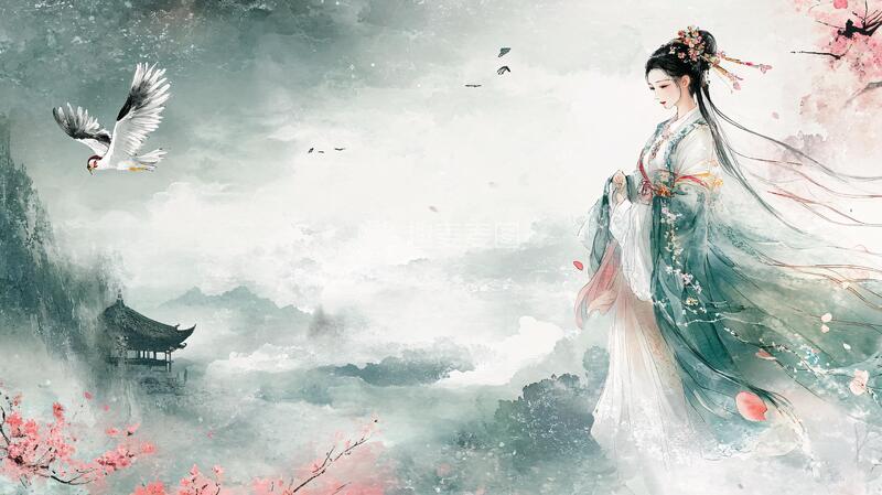 高清大图下载【趣麦麦图】古典美女壁纸2