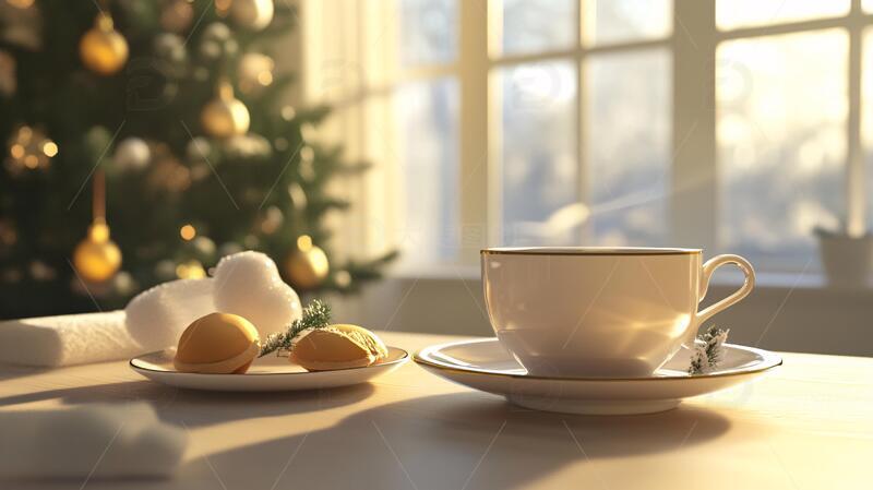 高清大图下载【趣麦麦图】圣诞下午茶场景氛围主题