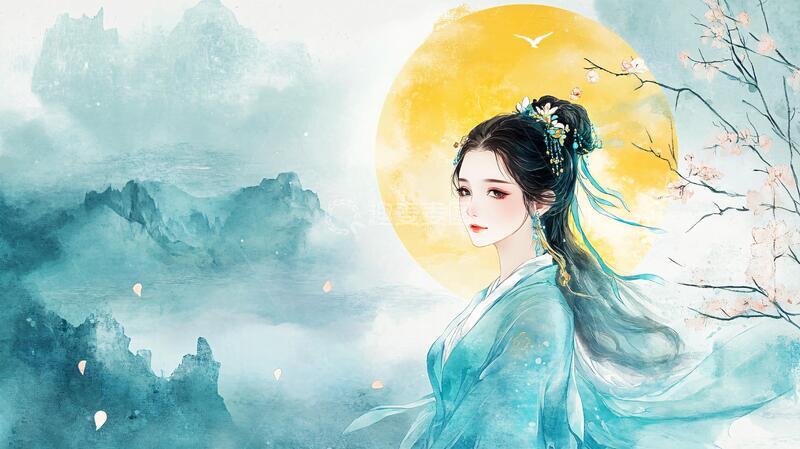 高清大图下载【趣麦麦图】古装插画插画古风古装