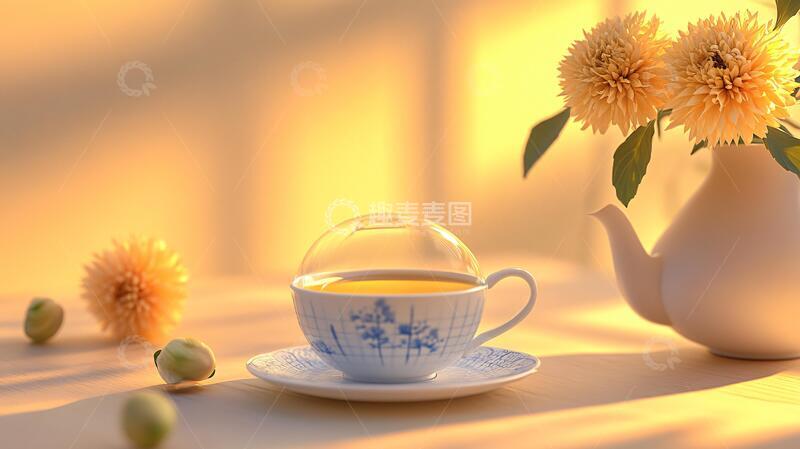 高清大图下载【趣麦麦图】休闲时光午后茶2