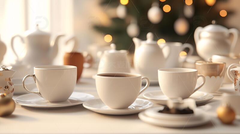 圣诞下午茶主题桌面场景