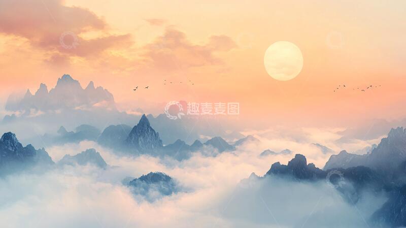 高清大图下载【趣麦麦图】日出东方壁纸1