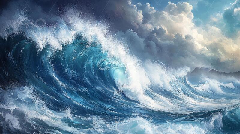 高清大图下载【趣麦麦图】乘风破浪立体效果1