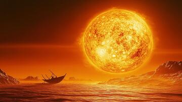 太阳主画面画面星球橙色