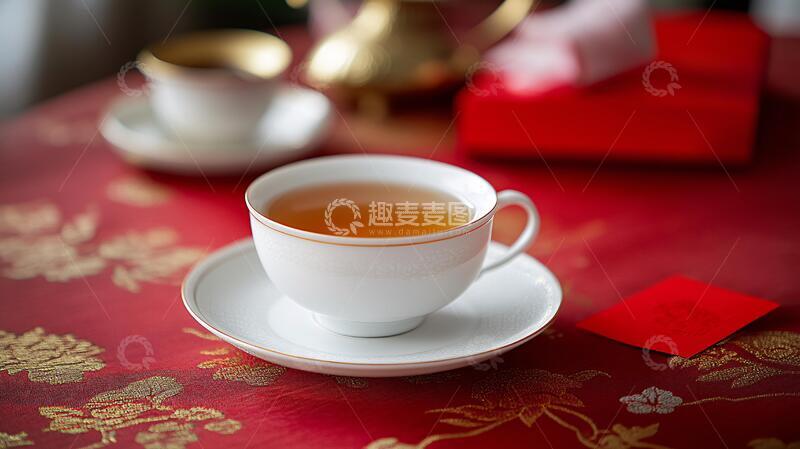 高清大图下载【趣麦麦图】新年下午茶茶杯礼品寿宴