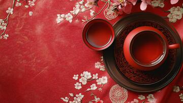 酒红色茶红色背景2