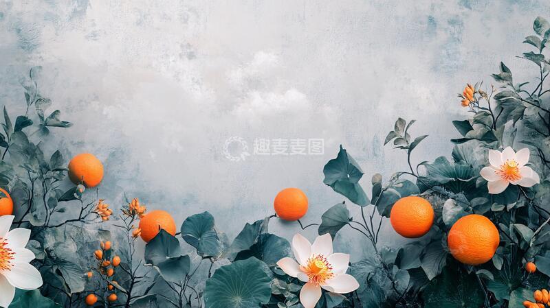 高清大图下载【趣麦麦图】果实背景墙花卉植物大气
