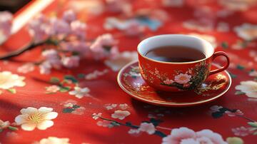 喜庆茶杯茶杯茶会茶具