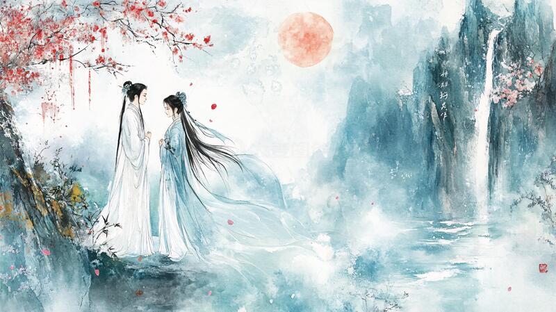 高清大图下载【趣麦麦图】古风美女古风情侣1