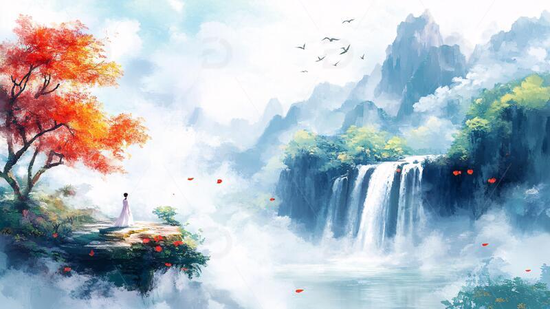 高清大图下载【趣麦麦图】高清古风山水5