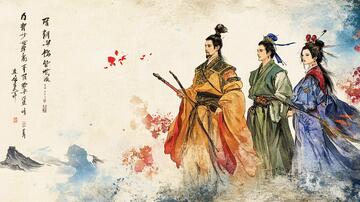 四大美男插画