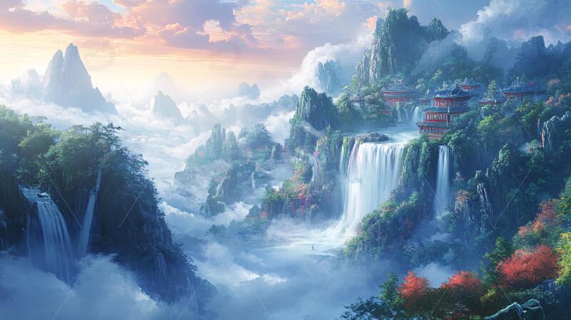 风景原画场景古风壁纸