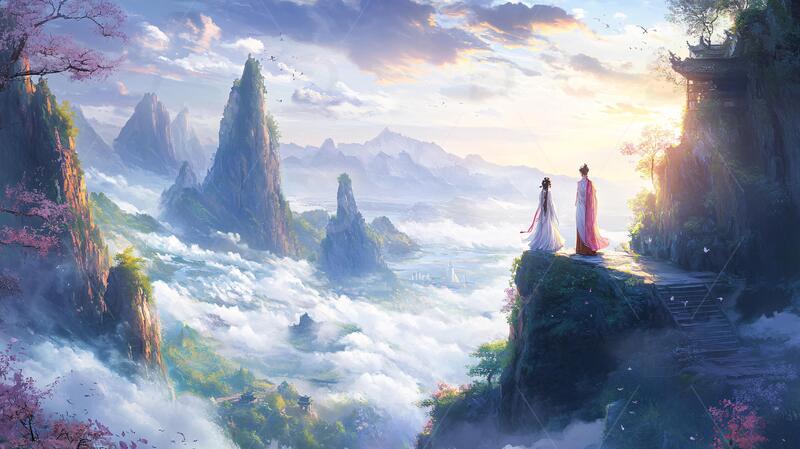 高清大图下载【趣麦麦图】古风人物大场景2