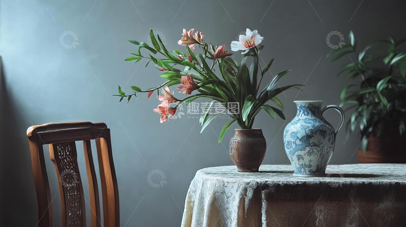 高清大图下载【趣麦麦图】居家插花居家小景家居