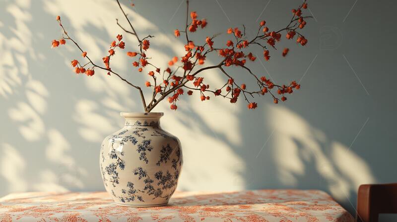 红枸杞插花插花摆件枸杞