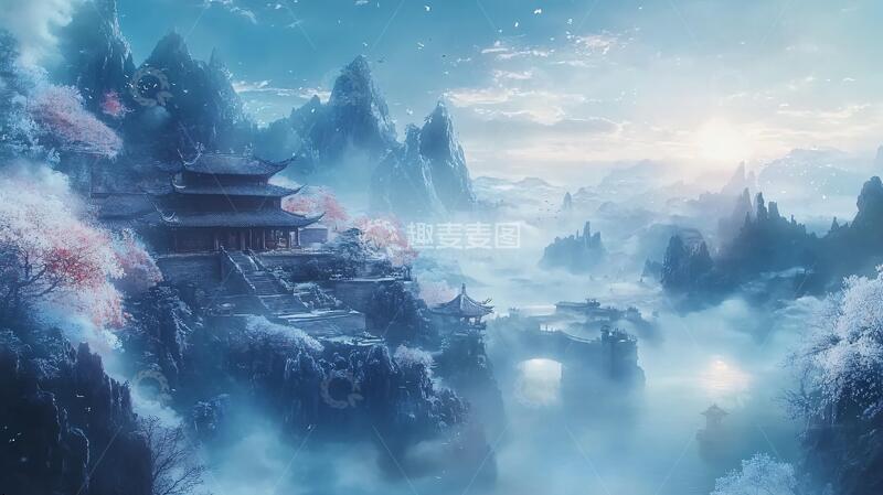 高清大图下载【趣麦麦图】古风仙境天上宫阙4