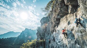 户外攀岩挑战巅峰1