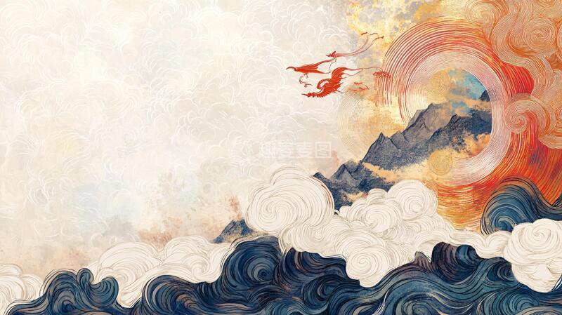 高清大图下载【趣麦麦图】山海经插画设计