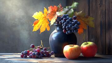 秋季果品静物秋季水果