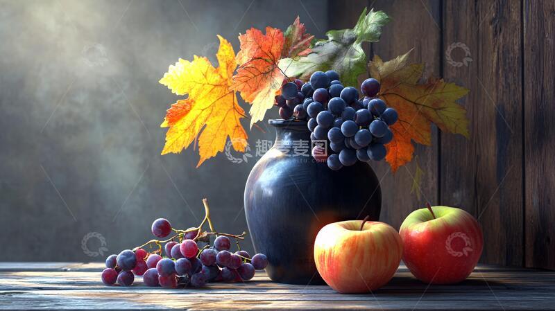 高清大图下载【趣麦麦图】秋季果品静物秋季水果