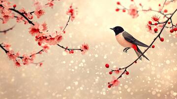 意境喜鹊喜鹊梅花意境