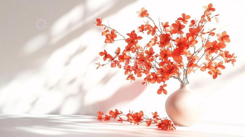 高清大图下载【趣麦麦图】阳光与凌霄花枝