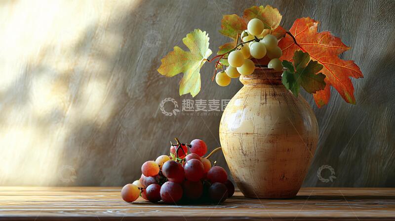高清大图下载【趣麦麦图】葡萄场景图葡萄静物场景