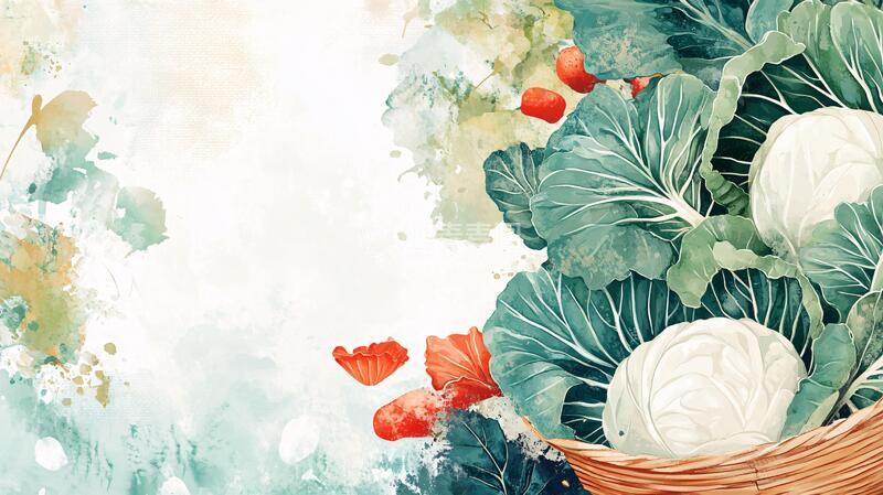 高清大图下载【趣麦麦图】花纹水彩水墨壁画