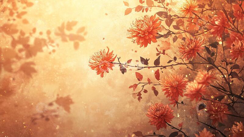 高清大图下载【趣麦麦图】秋菊美景背景