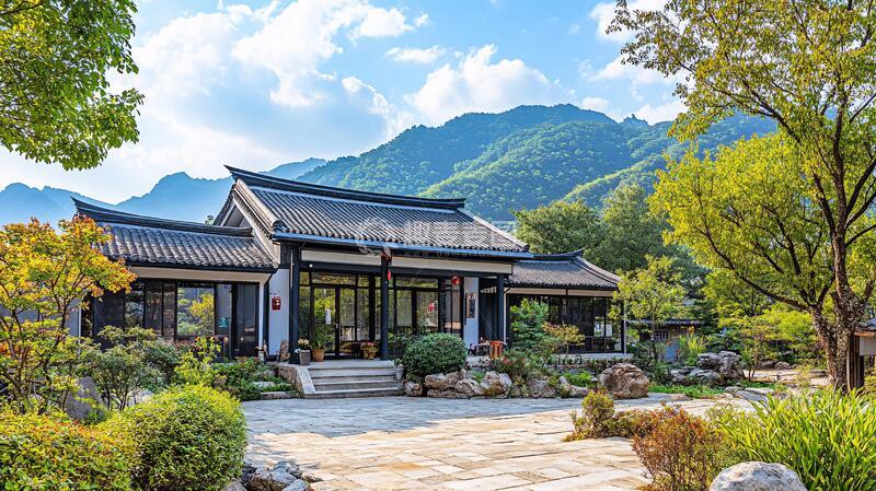 高清大图下载【趣麦麦图】山林别院中式园林酒店