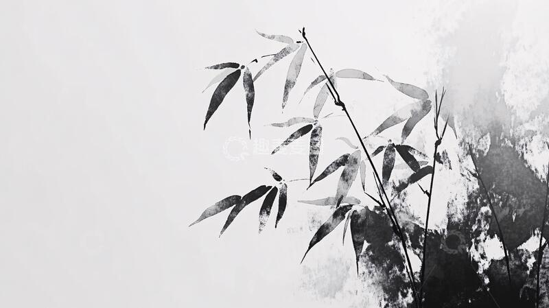 高清大图下载【趣麦麦图】二十四节气竹叶梅花