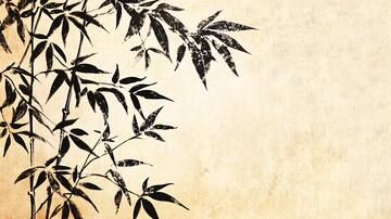 墨竹壁画背景1