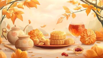 月饼季插画插画月饼包装