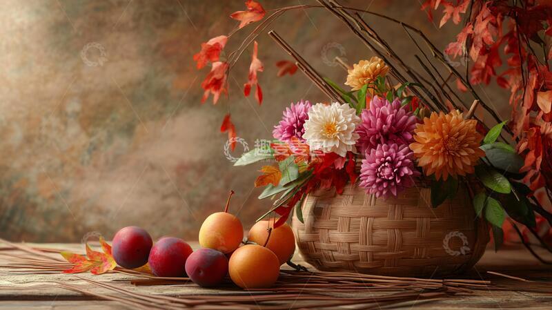 高清大图下载【趣麦麦图】秋色花艺素材6