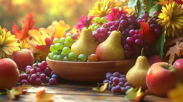 秋季果品果实秋季秋天