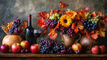 秋季果品静物秋季果实