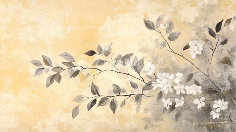 高清大图下载【趣麦麦图】日本花卉画壁纸壁画油画