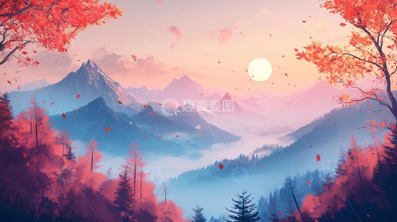 高清大图下载【趣麦麦图】秋色梦幻风光2