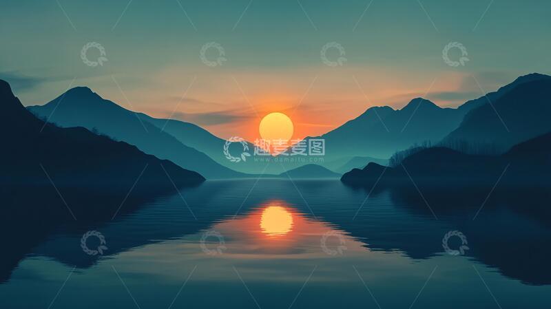 高清大图下载【趣麦麦图】高清山水日出