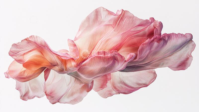 高清大图下载【趣麦麦图】渐变风花朵花瓣渐变花朵