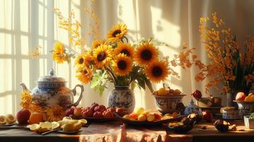 一束晨光晨光霞光静物