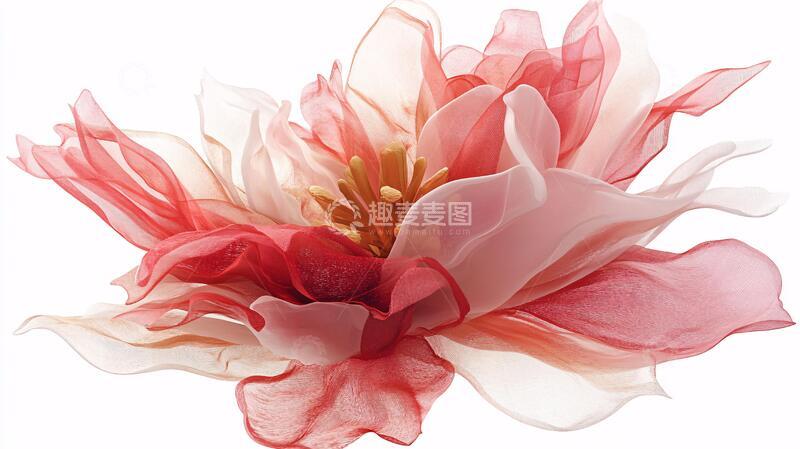 高清大图下载【趣麦麦图】牡丹花卉立体花卉手绘