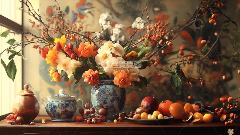 高清大图下载【趣麦麦图】秋色花艺素材