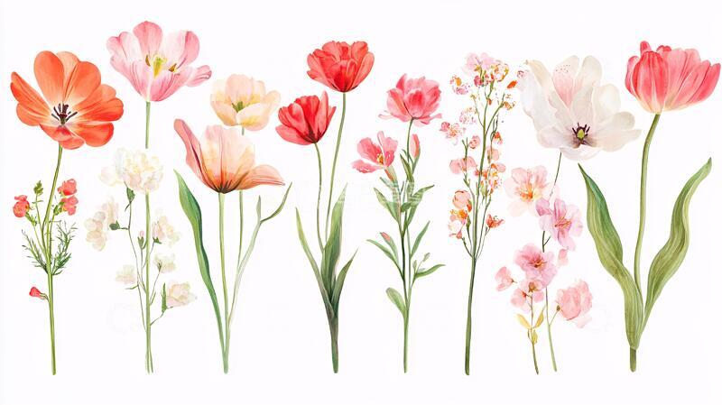 高清大图下载【趣麦麦图】手绘大版花卉1