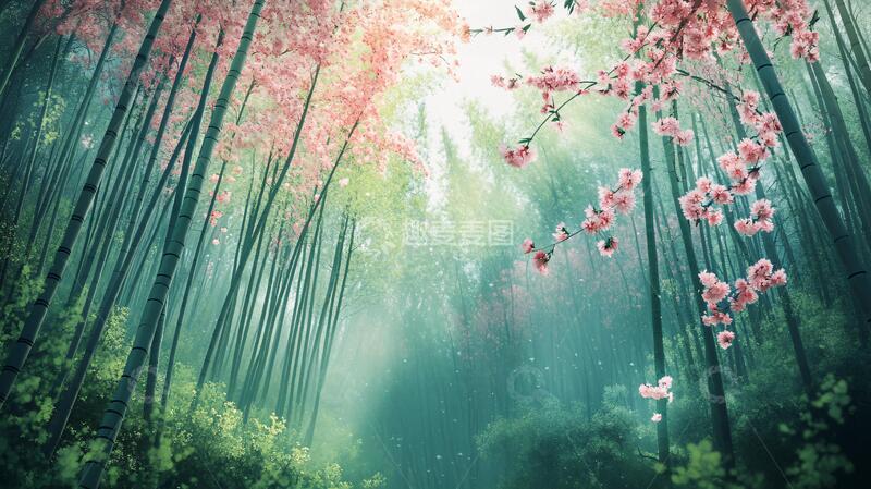 高清大图下载【趣麦麦图】唯美梦幻梅花林1