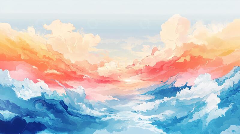 高清大图下载【趣麦麦图】色彩颜色底纹万里无云