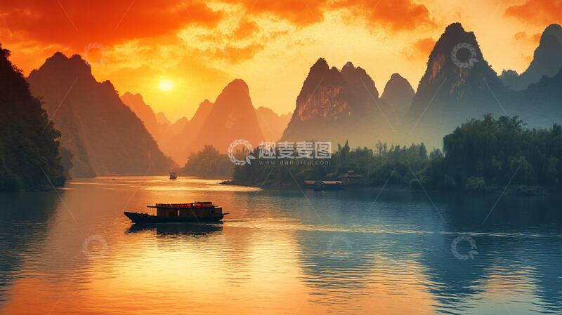 高清大图下载【趣麦麦图】漓江风光壁纸2