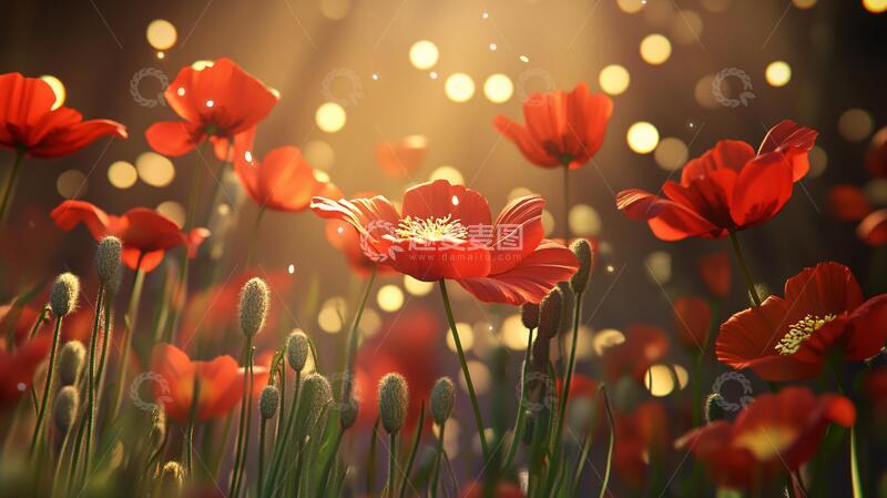 高清大图下载【趣麦麦图】绽放的花朵动画模型