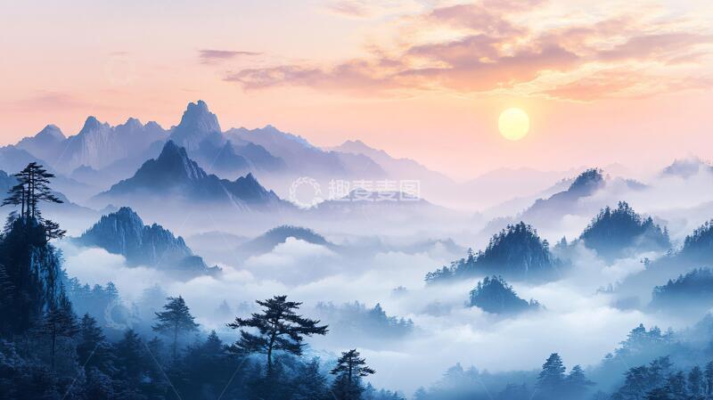 高清大图下载【趣麦麦图】高清旭日东升1