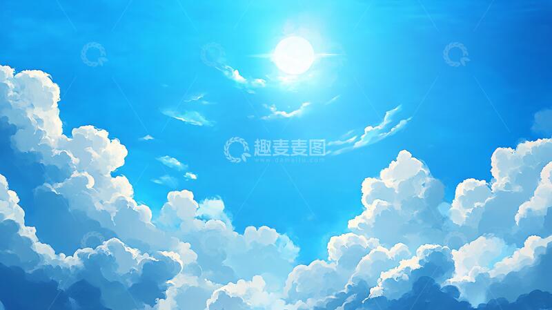 高清大图下载【趣麦麦图】动漫中的白云2